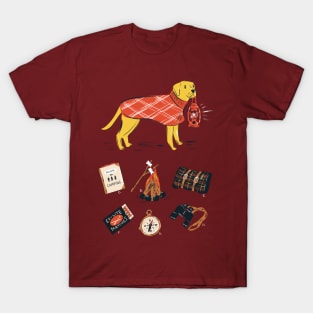 Vintage Camping Labrador T-Shirt